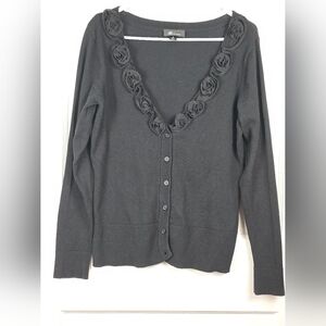 AB Studio Black Cardigan M